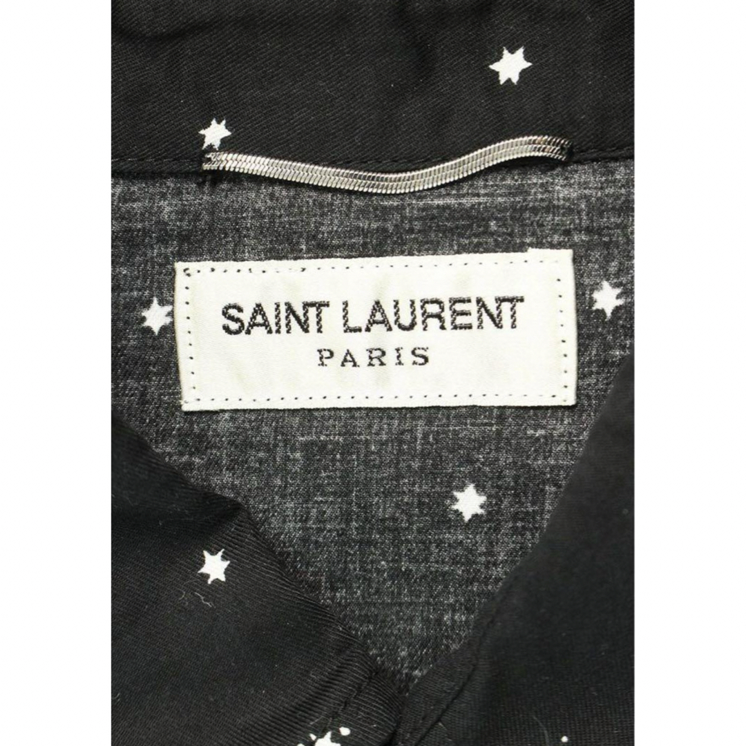 SAINT LAURENT - サンローラン パリ スター ドット シャツ Lの SAINT LAURENT - サンローラン パリ スター ドット シャツ Lの