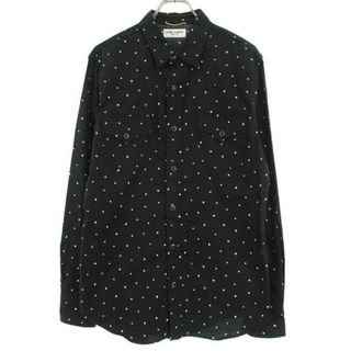 SAINT LAURENT - サンローラン パリ スター ドット シャツ Lの SAINT LAURENT - サンローラン パリ スター ドット シャツ Lの
