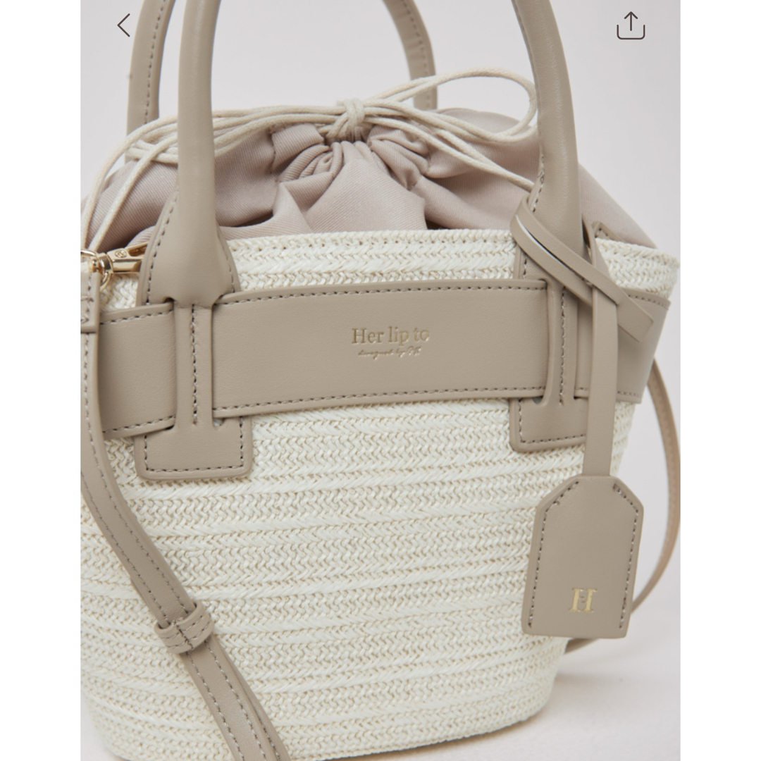 Her lip to - herlipto Palma Mini Tote Bag の通販 by ma's Her lip to - herlipto Palma Mini Tote Bag の通販 by ma's