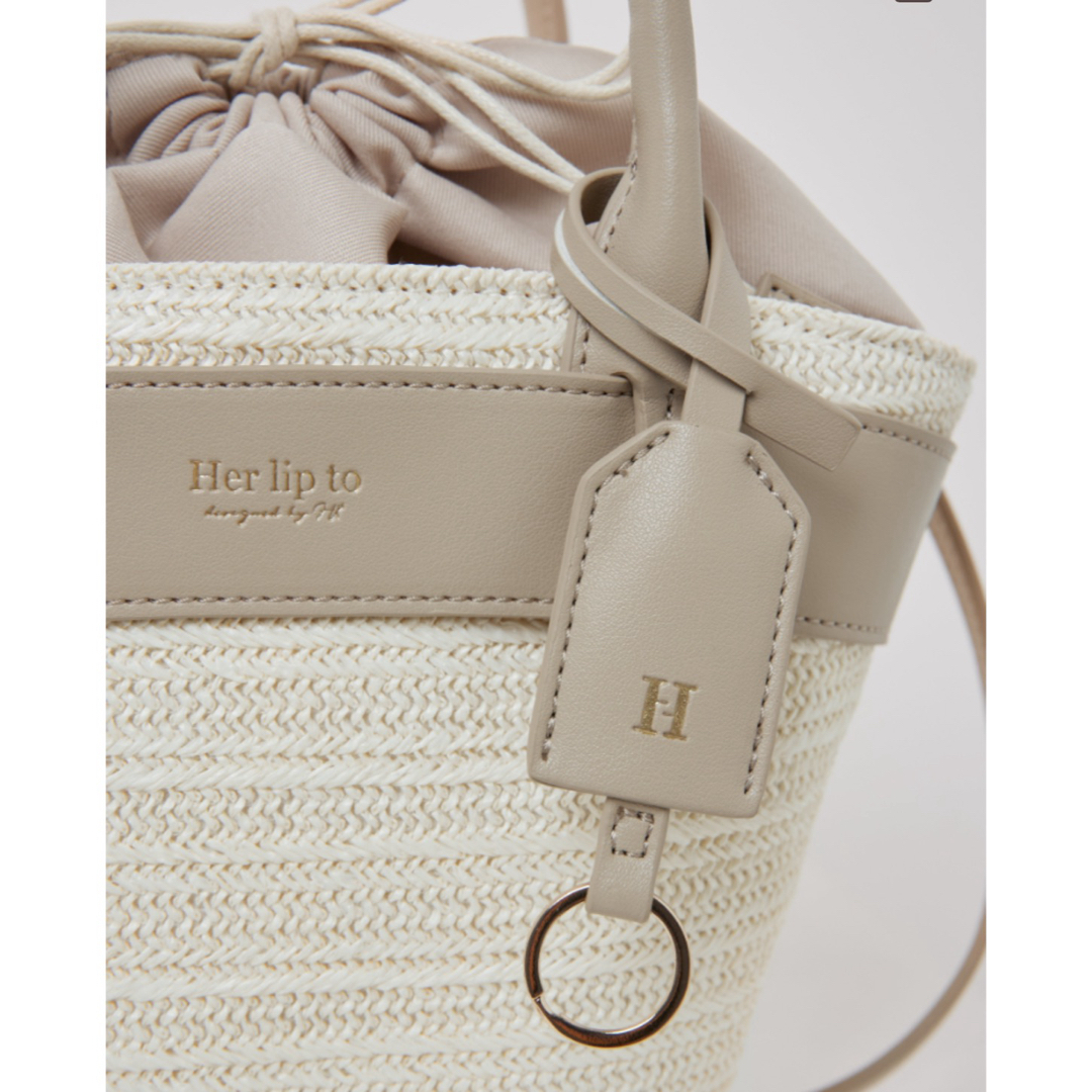 Her lip to - herlipto Palma Mini Tote Bag の通販 by ma's Her lip to - herlipto Palma Mini Tote Bag の通販 by ma's