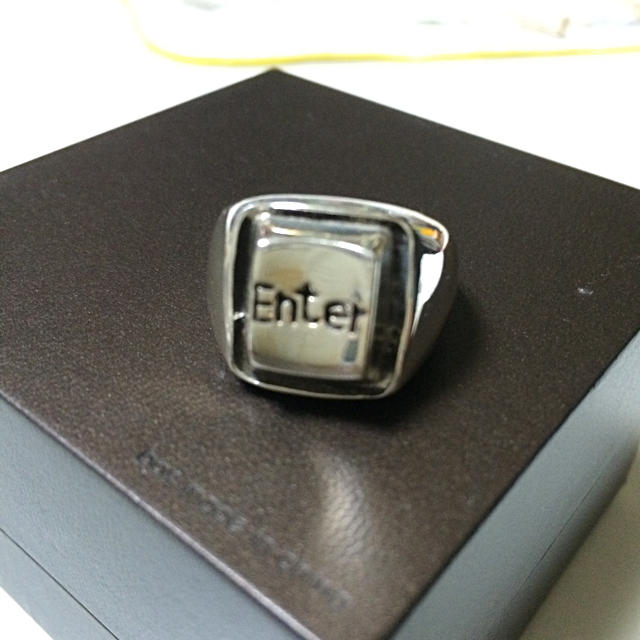silver925 リング 17号 キーボードEnter型 メンズのアクセサリー(リング(指輪))の商品写真