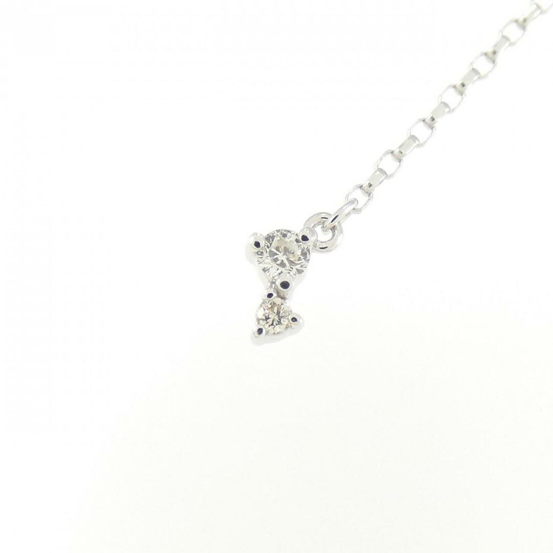 K18WG ダイヤモンド ネックレス 0.12CT K18WG ダイヤモンド ネックレス 0.12CT