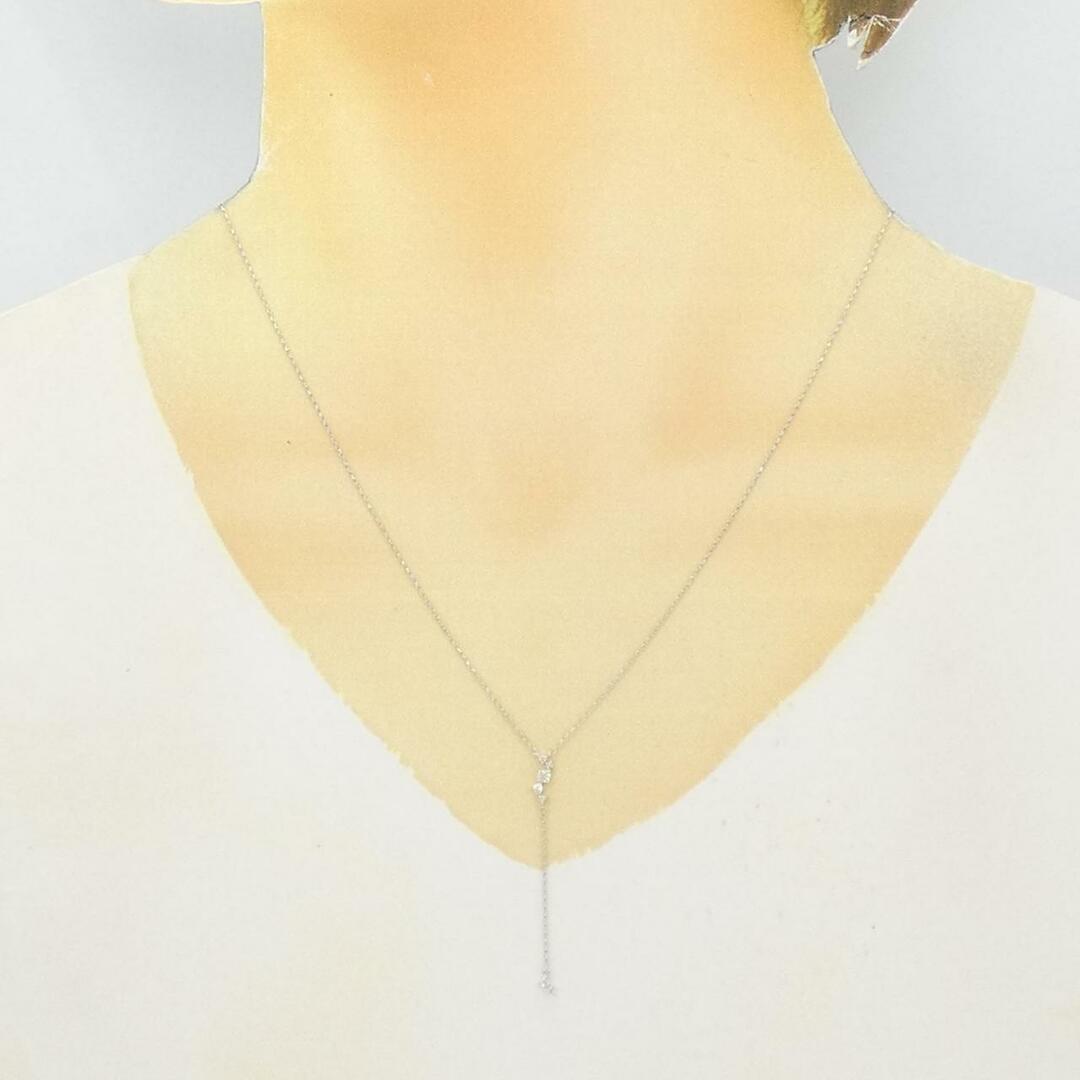 K18WG ダイヤモンド ネックレス 0.12CT K18WG ダイヤモンド ネックレス 0.12CT