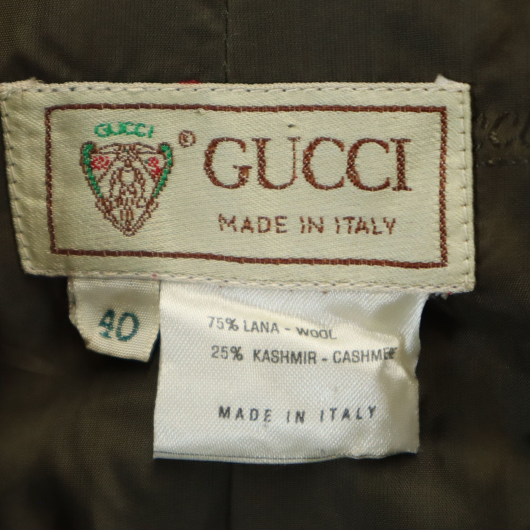 GUCCI - グッチ 80s 90s イタリア製 ウールブレンド オールド GUCCI - グッチ 80s 90s イタリア製 ウールブレンド オールド