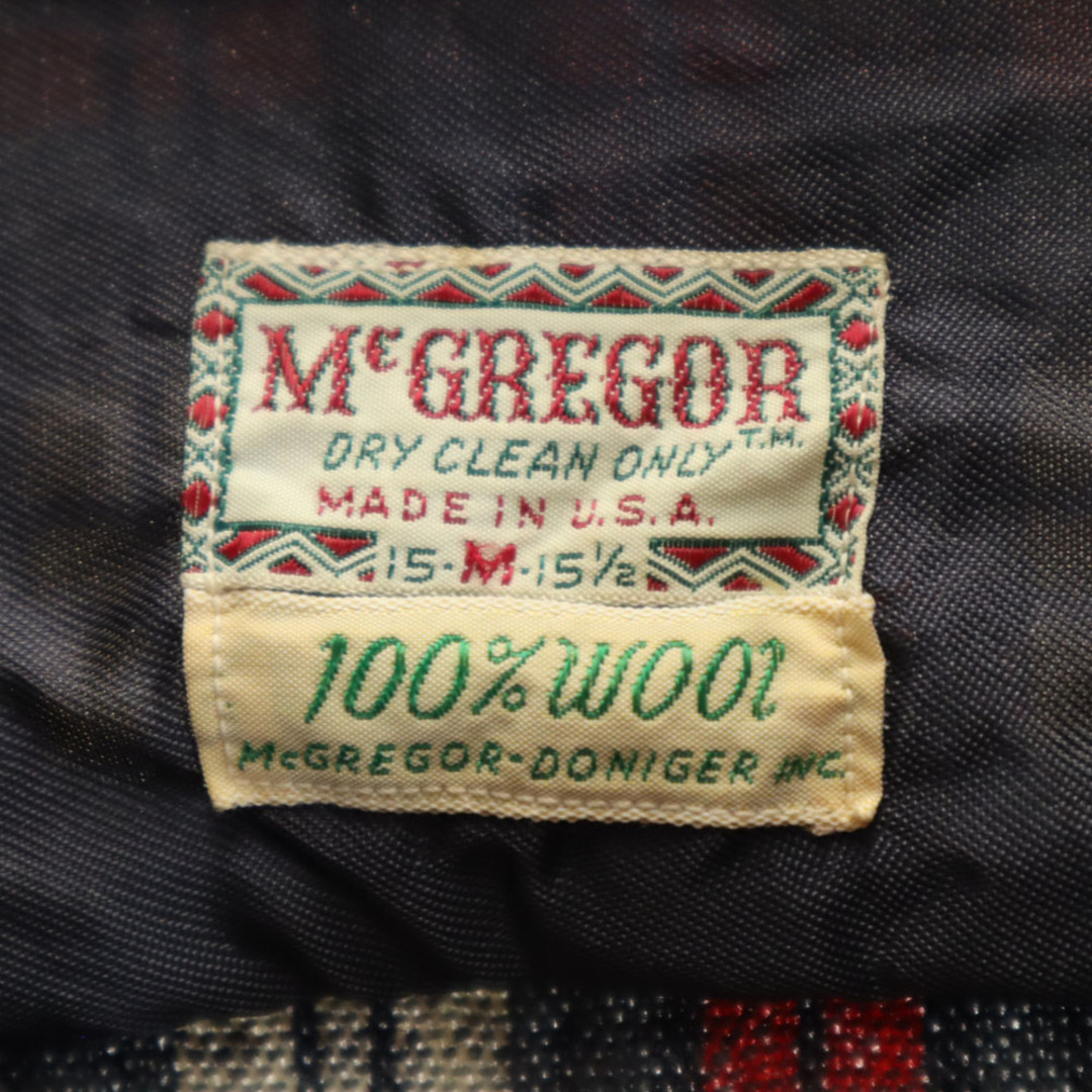 McGREGOR - マクレガー 60s USA製 ウール ヴィンテージ 開襟 McGREGOR - マクレガー 60s USA製 ウール ヴィンテージ 開襟