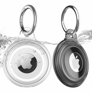 2枚セット AirTag ケース エアタグ用 IPX8防水 環境に優しい素材TP(その他)