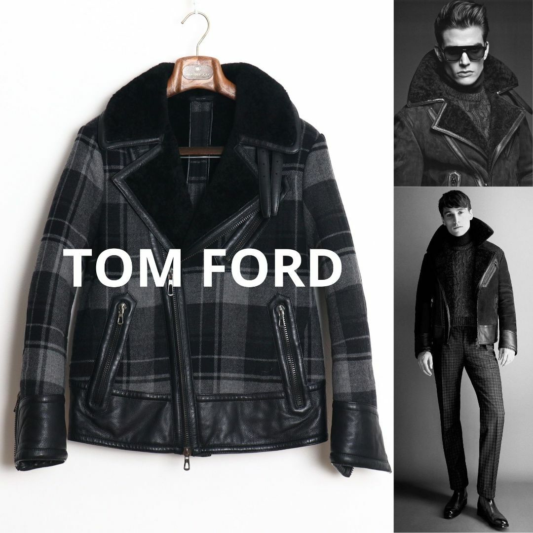 TOM FORD - トムフォード 13AW ムートンライダース 44-46 TOM FORD - トムフォード 13AW ムートンライダース 44-46