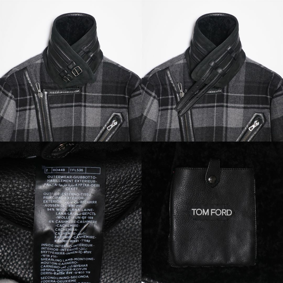 TOM FORD - トムフォード 13AW ムートンライダース 44-46 TOM FORD - トムフォード 13AW ムートンライダース 44-46