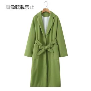 🍄‍🟫9月新作🍄‍🟫15086◆green グリーン ロングコート(ロングコート)