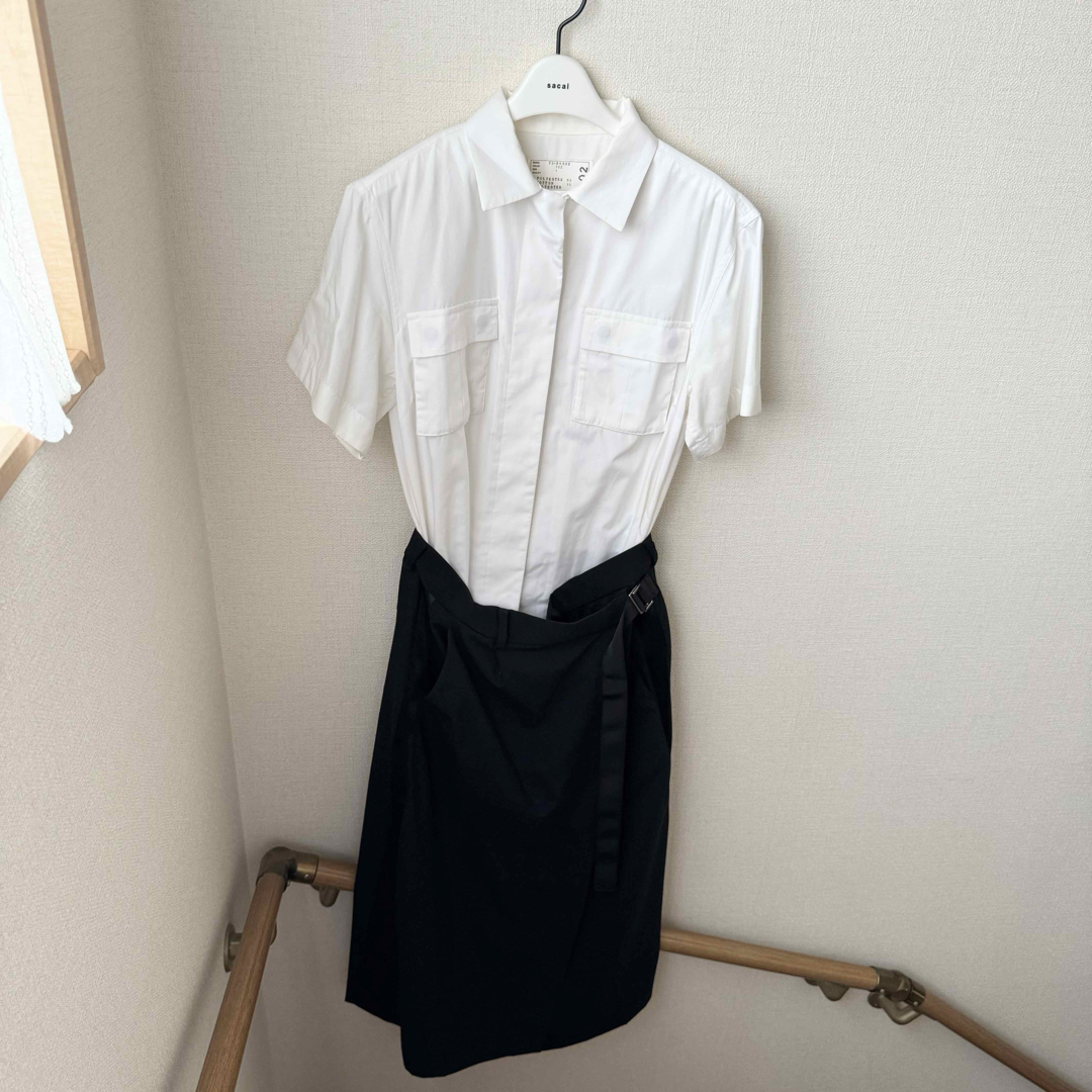 sacai - sacai 22SS/Suiting Mix Dress 22-05502の通販 by HNA sacai - sacai 22SS/Suiting Mix Dress 22-05502の通販 by HNA