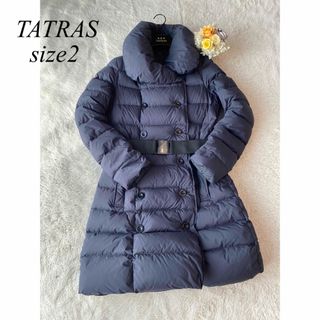 タトラス(TATRAS)の美品　タグありTATRAS AGOGNA アゴーニャネイビーダウン　size2 (ダウンコート)