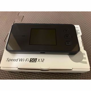 エヌイーシー(NEC)のSpeed WiFi 5G X12 シャドーブラック(その他)