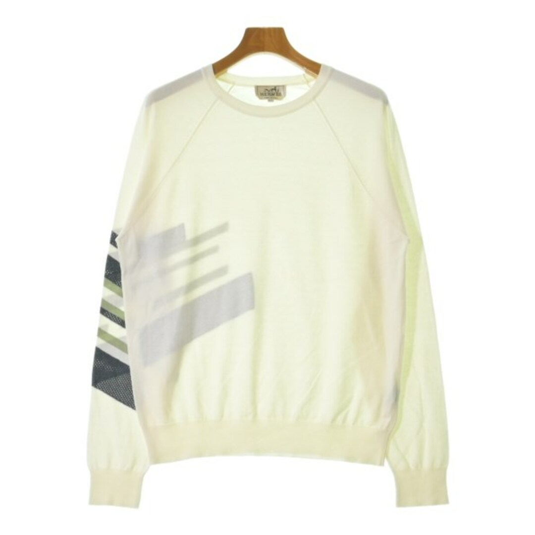 HERMES - HERMES エルメス ニット・セーター M 白系 【古着】【中古】