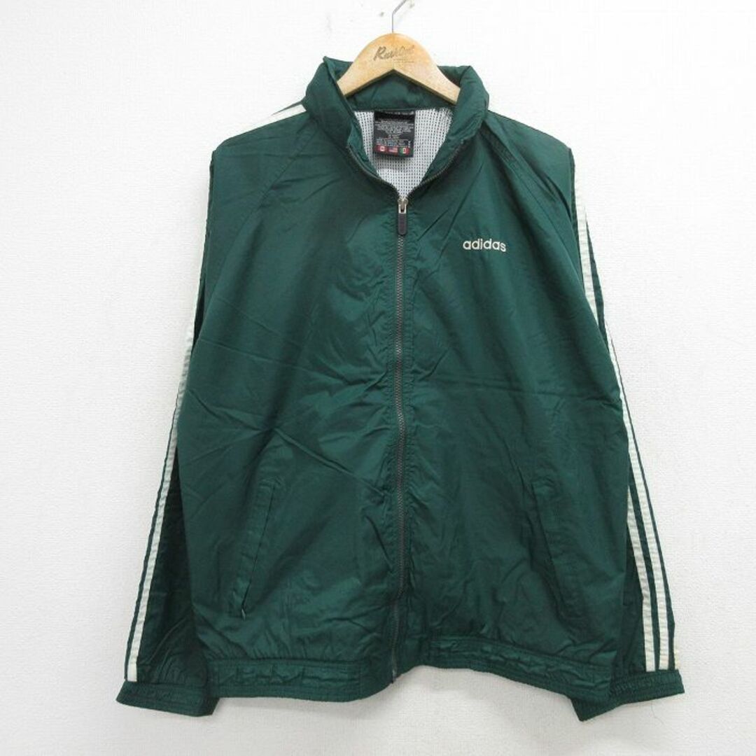 adidas - L☆古着 アディダス adidas 長袖 ナイロン ジャケット adidas - L☆古着 アディダス adidas 長袖 ナイロン ジャケット