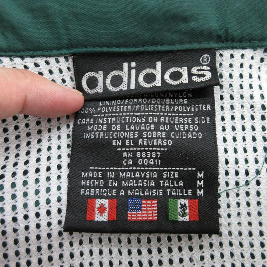 adidas - L☆古着 アディダス adidas 長袖 ナイロン ジャケット adidas - L☆古着 アディダス adidas 長袖 ナイロン ジャケット