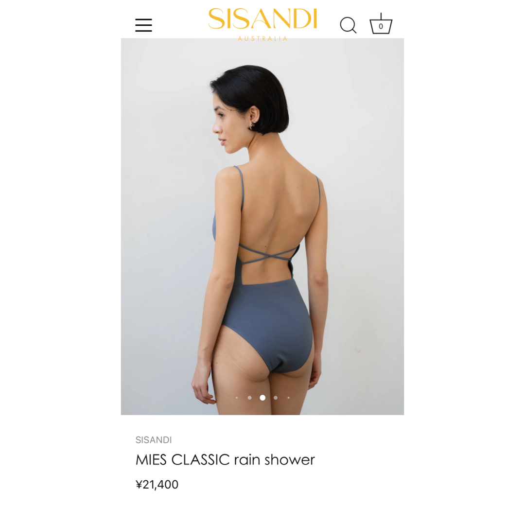 SISANDI MIES CLASSIC rain shower サイズ① SISANDI MIES CLASSIC rain shower サイズ①