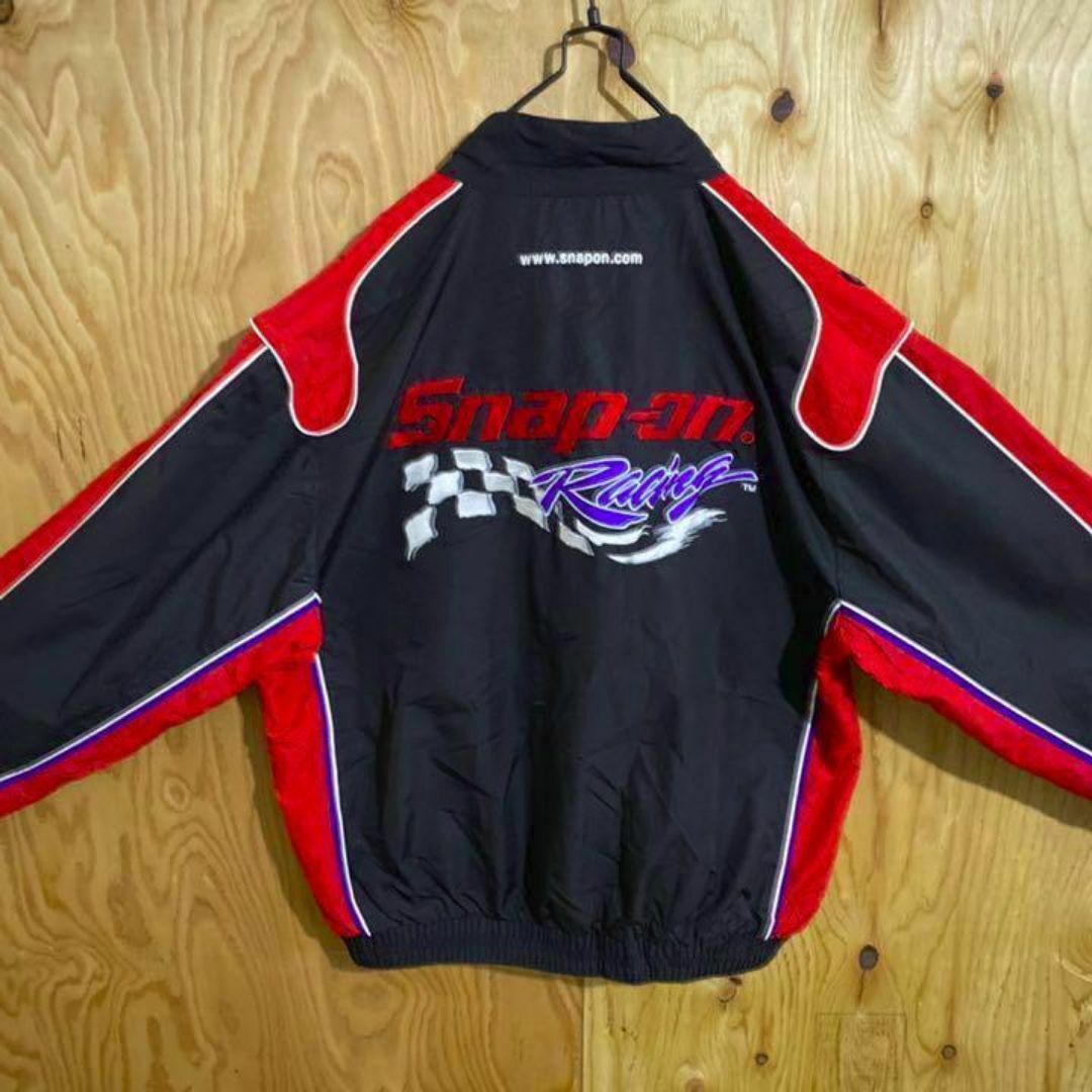 スナップオン ナイロン USA古着 90s レーシングジャケット 車 工具 L スナップオン ナイロン USA古着 90s レーシングジャケット 車 工具 L