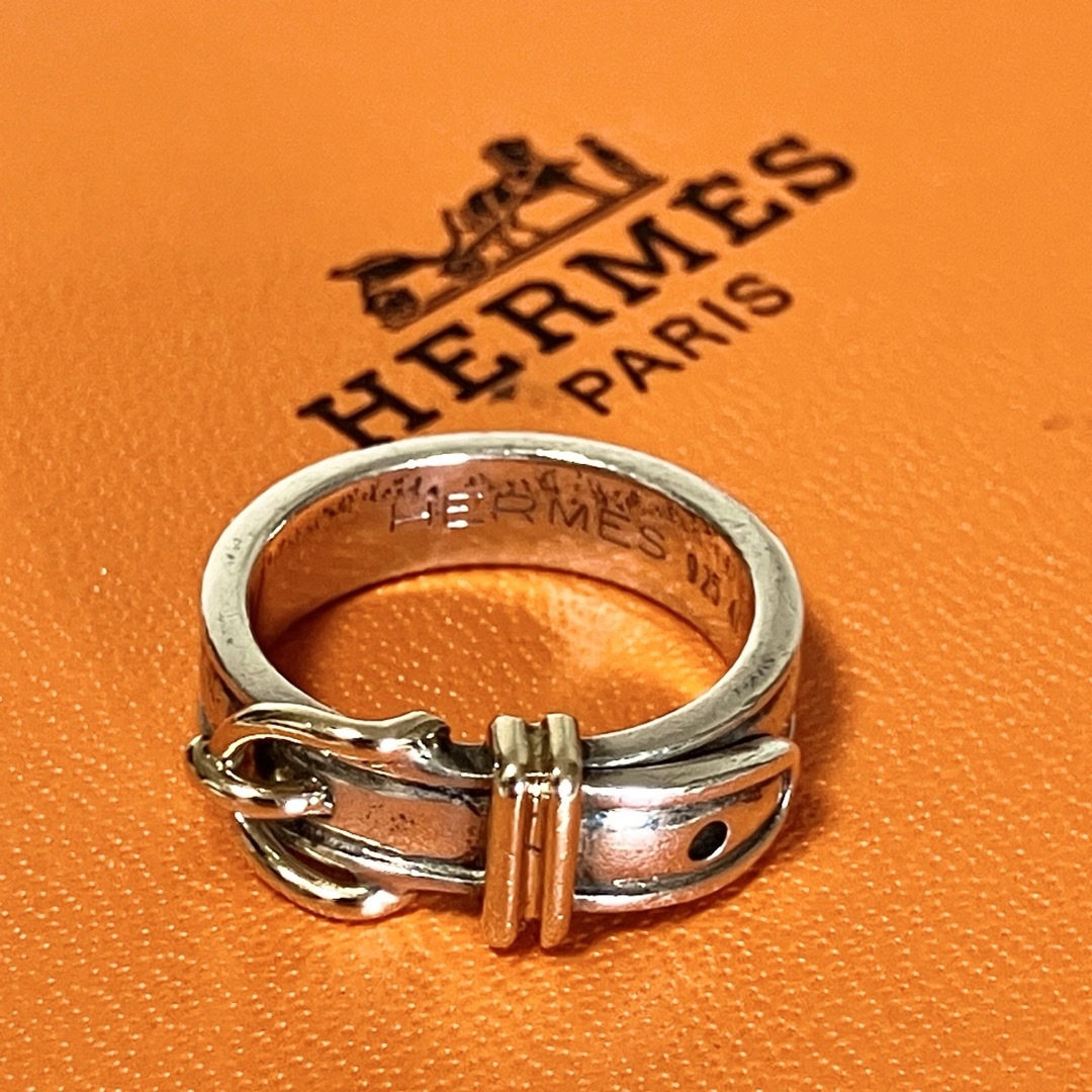 HERMES - HERMES エルメス ヴィンテージ ベルト リング k18 HERMES - HERMES エルメス ヴィンテージ ベルト リング k18