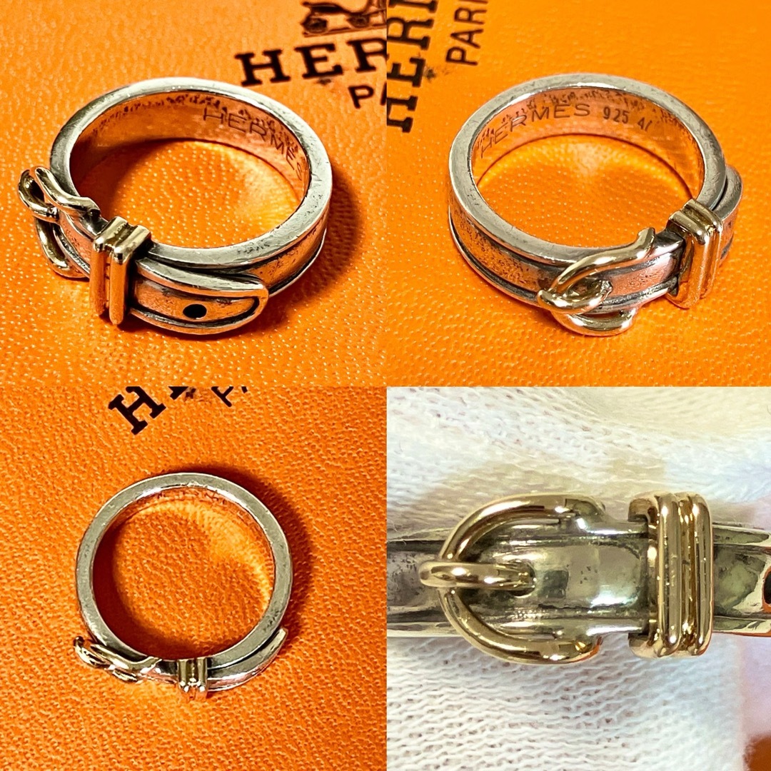 HERMES - HERMES エルメス ヴィンテージ ベルト リング k18 HERMES - HERMES エルメス ヴィンテージ ベルト リング k18