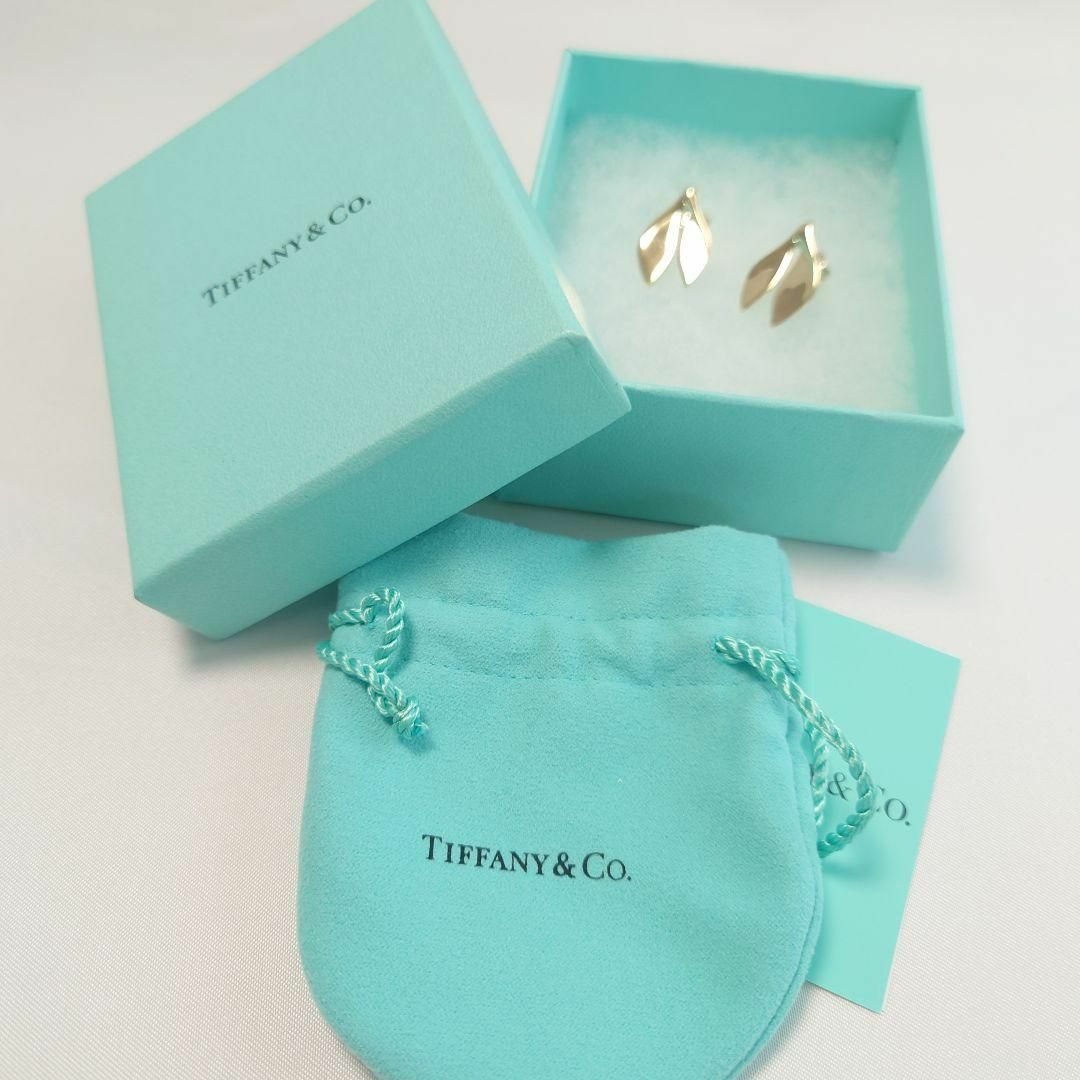 希少】TIFFANY K18YG ホエールテール ピアス 5307 希少】TIFFANY K18YG ホエールテール ピアス 5307