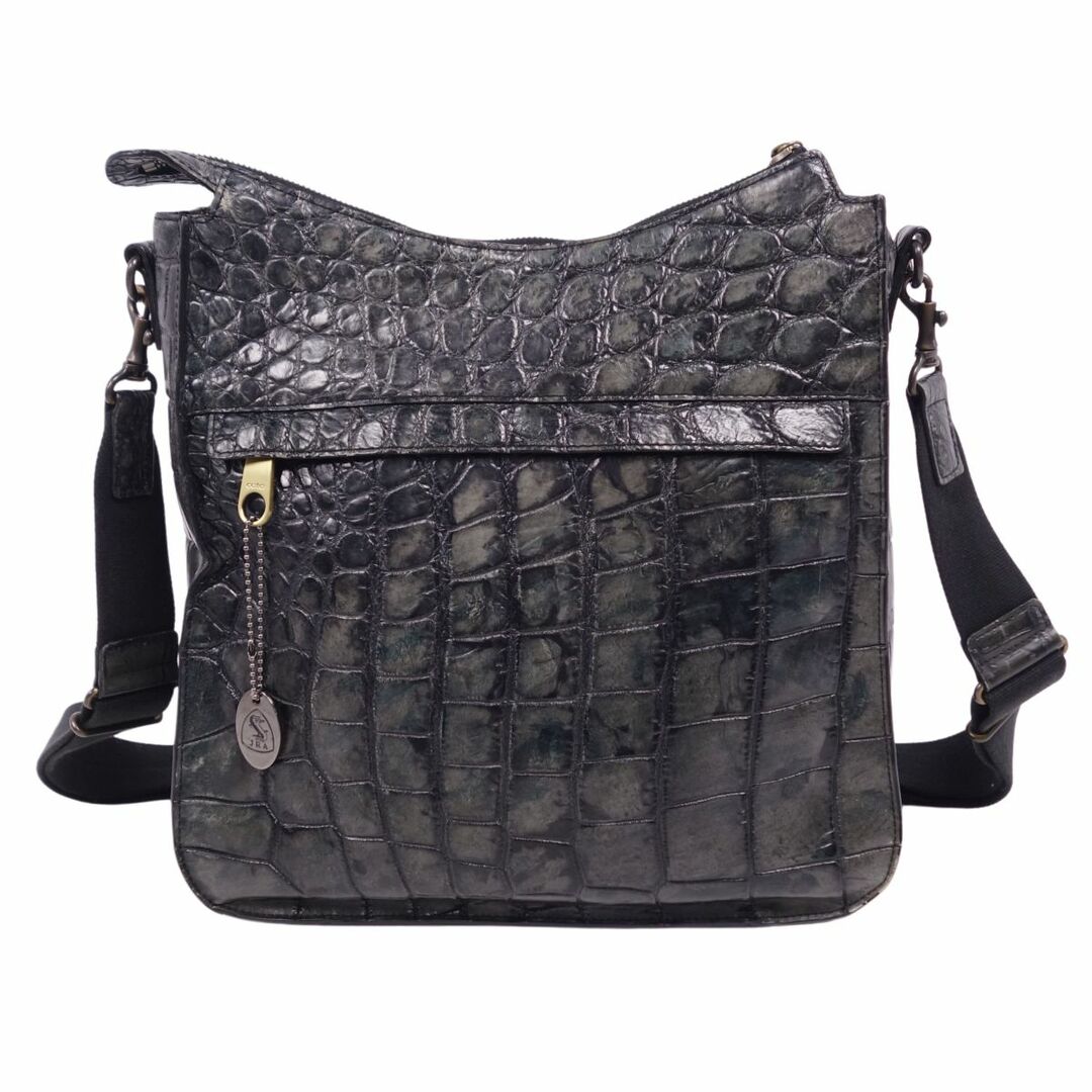 J6064 1スタ美品 薫子 JRA マットクロコダイル ショルダーバッグ J6064 1スタ美品 薫子 JRA マットクロコダイル ショルダーバッグ