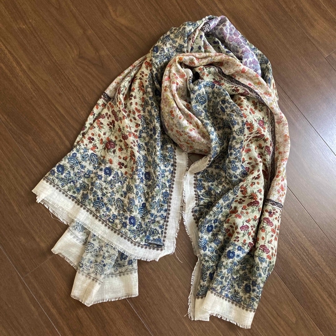Faliero Sarti 花柄シフォンストール Faliero Sarti 花柄シフォンストール