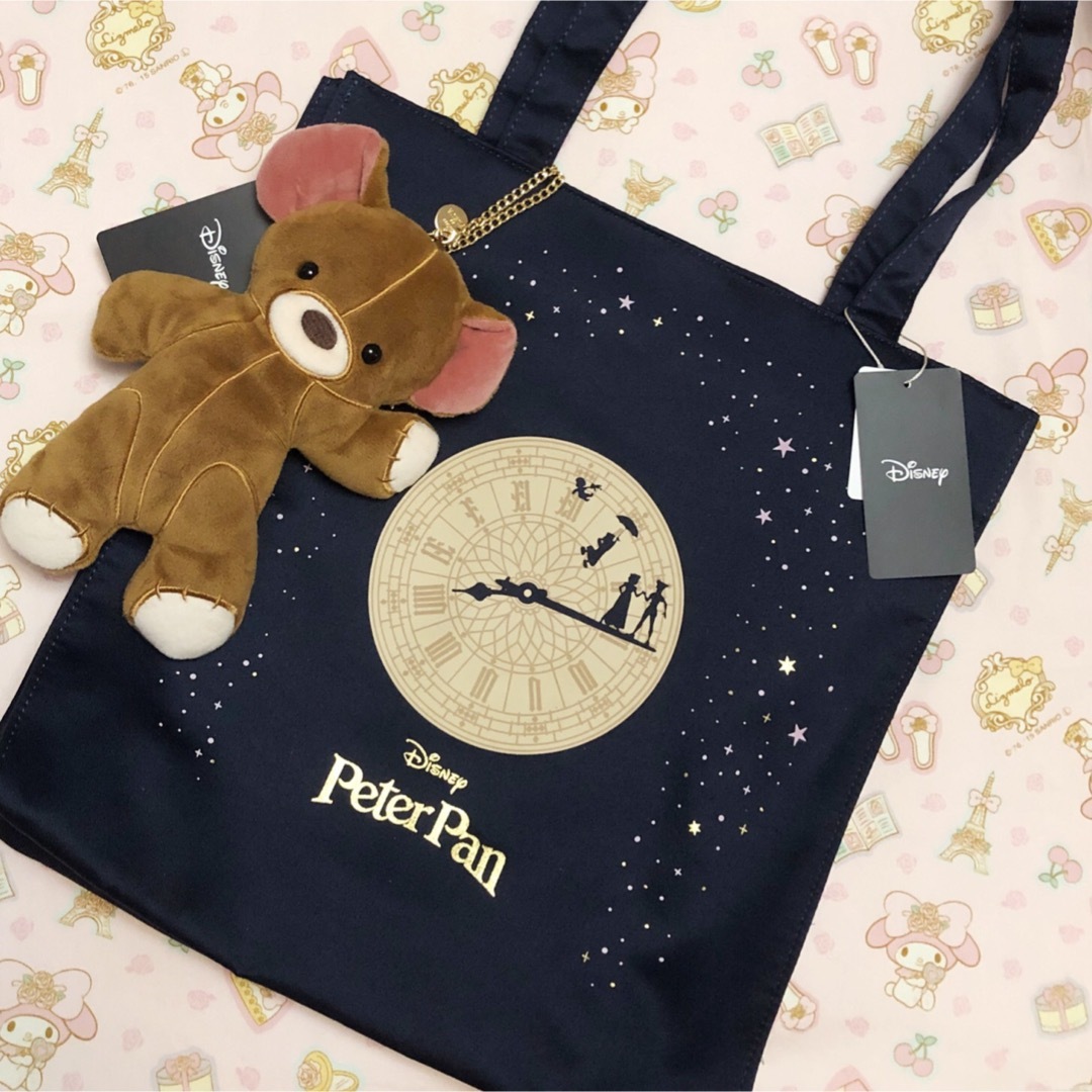 ピーターパン♡トートバッグ♡マイケル♡テディベア♡新品タグ付き ピーターパン♡トートバッグ♡マイケル♡テディベア♡新品タグ付き