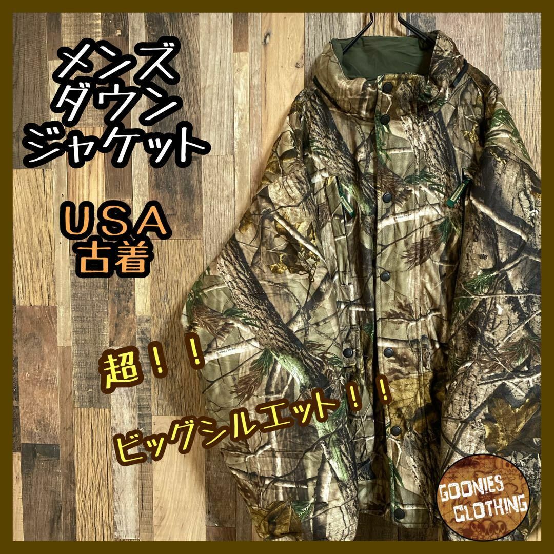 メンズ ダウンジャケット リアルツリー 迷彩 USA古着 90s 長袖 メンズ ダウンジャケット リアルツリー 迷彩 USA古着 90s 長袖