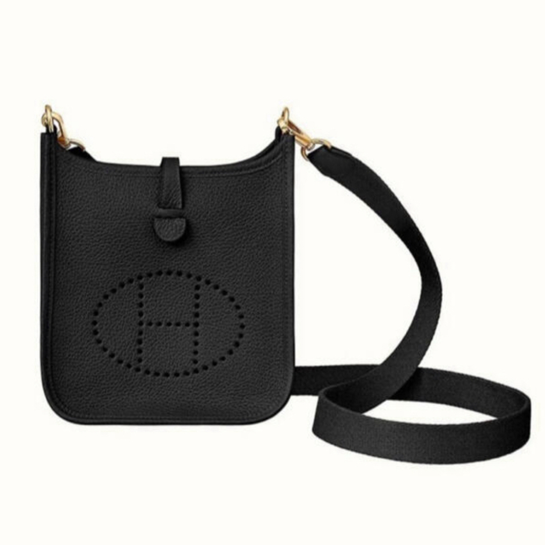 HERMES - 【新品・未使用品】エヴリンTPM 黒 ゴールド金具 ミニ HERMES - 【新品・未使用品】エヴリンTPM 黒 ゴールド金具 ミニ