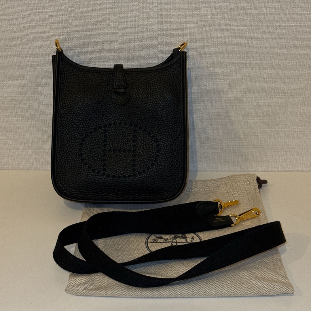 HERMES - 【新品・未使用品】エヴリンTPM 黒 ゴールド金具 ミニ HERMES - 【新品・未使用品】エヴリンTPM 黒 ゴールド金具 ミニ