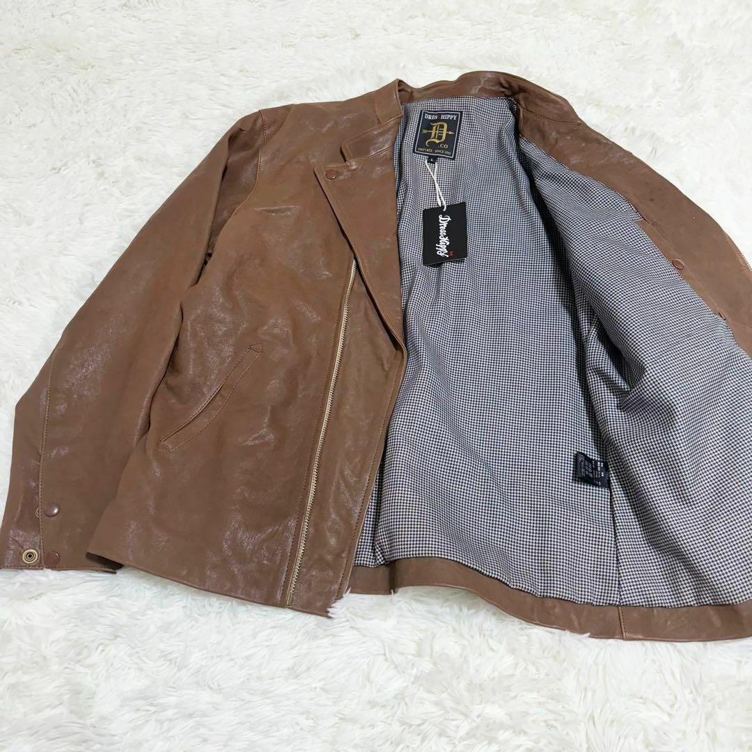 未使用】ドレスヒッピー ライダースレザージャケット ダブル 未使用】ドレスヒッピー ライダースレザージャケット ダブル