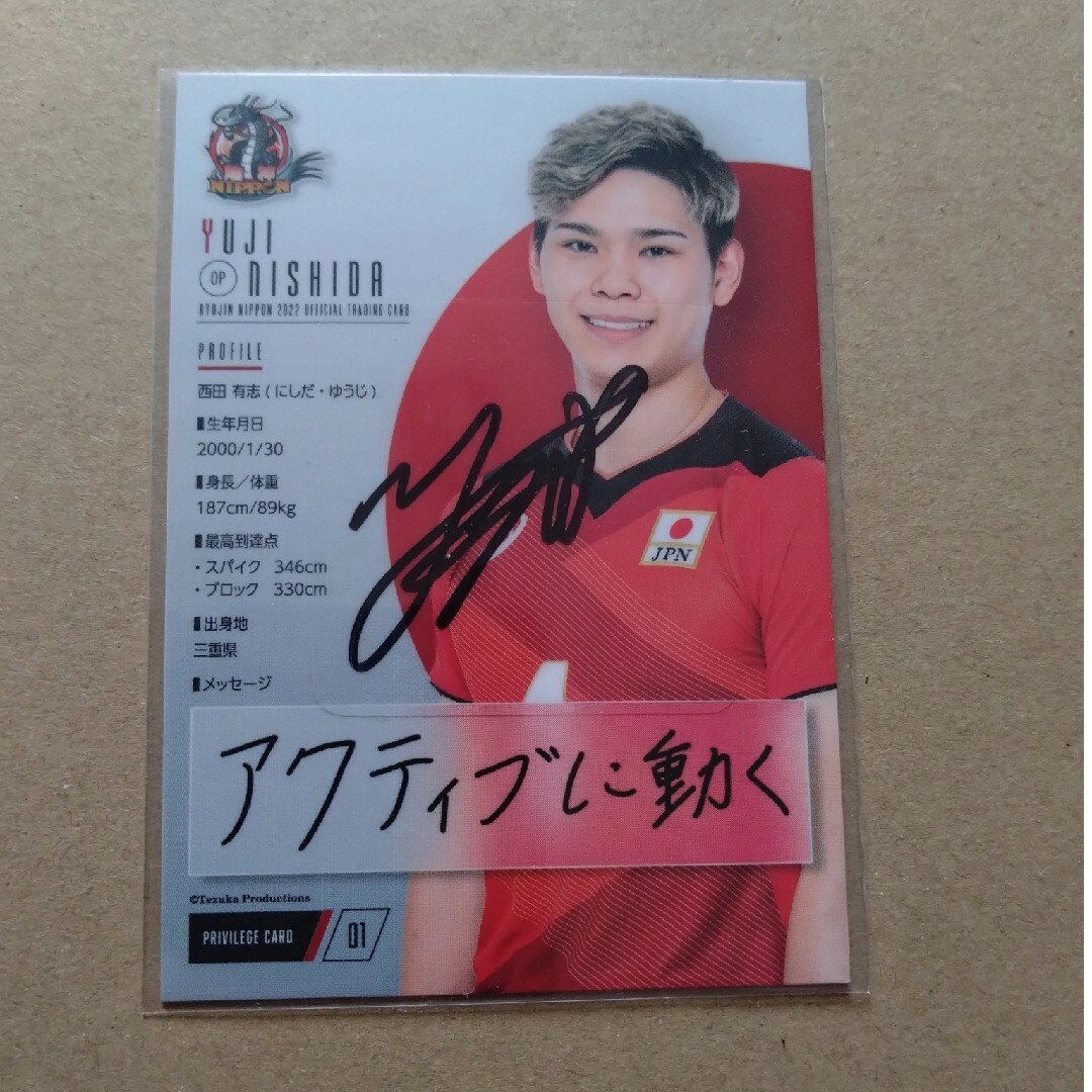 西田有志選手 直筆サインカードの通販 by honn's shop|ラクマ 西田有志選手 直筆サインカードの通販 by honn's shop|ラクマ