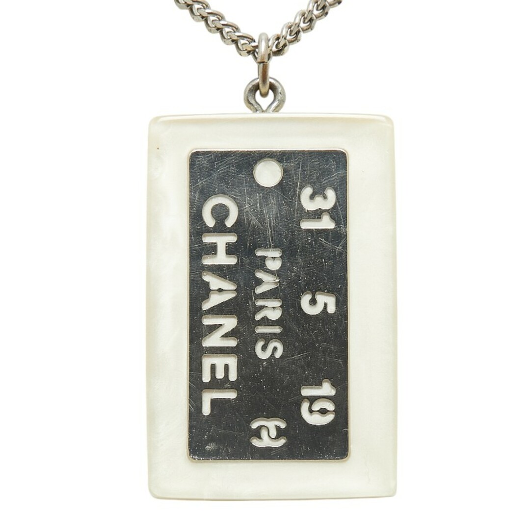 CHANEL - シャネル カンボン プレート ネックレス プラスチック CHANEL - シャネル カンボン プレート ネックレス プラスチック