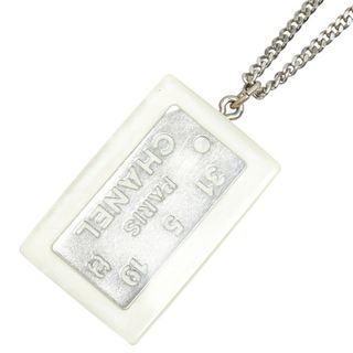 CHANEL - シャネル カンボン プレート ネックレス プラスチック CHANEL - シャネル カンボン プレート ネックレス プラスチック