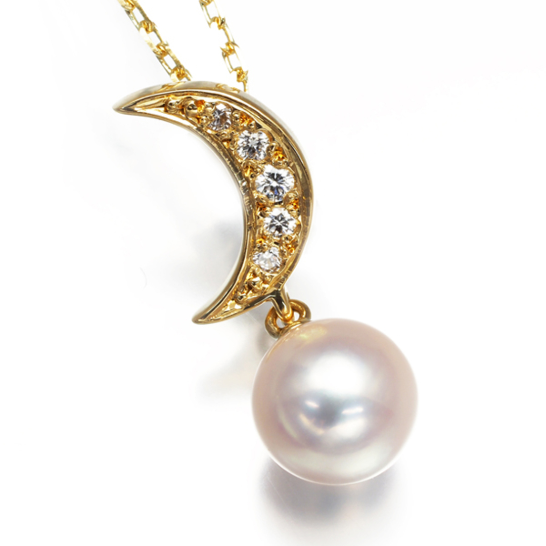 MIKIMOTO - ミキモト ネックレス パール 真珠 7.6mm ダイヤ MIKIMOTO - ミキモト ネックレス パール 真珠 7.6mm ダイヤ
