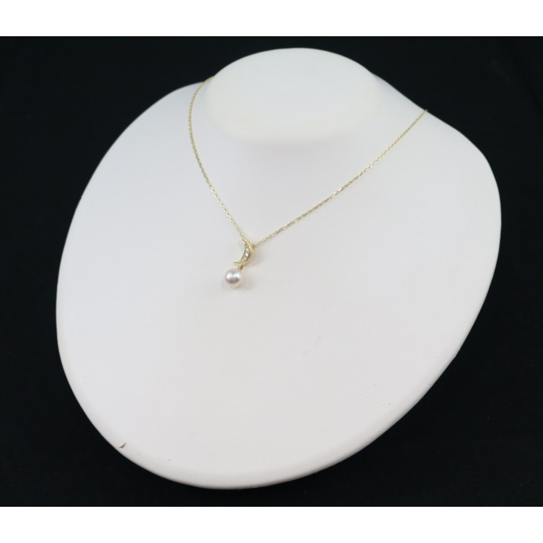 MIKIMOTO - ミキモト ネックレス パール 真珠 7.6mm ダイヤ MIKIMOTO - ミキモト ネックレス パール 真珠 7.6mm ダイヤ