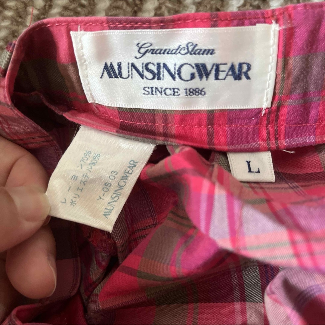 Munsingwear - マンシングウェア ズボン ハーフパンツ ピンク Munsingwear - マンシングウェア ズボン ハーフパンツ ピンク