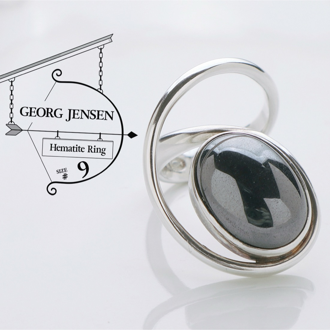 Georg Jensen - 希少 ジョージ ジェンセン HaH ヘマタイト 925S Georg Jensen - 希少 ジョージ ジェンセン HaH ヘマタイト 925S
