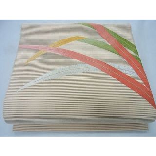平和屋着物■夏物　絽綴れ　八寸名古屋帯　芝草文　金銀糸　逸品　CAAH1992th(帯)