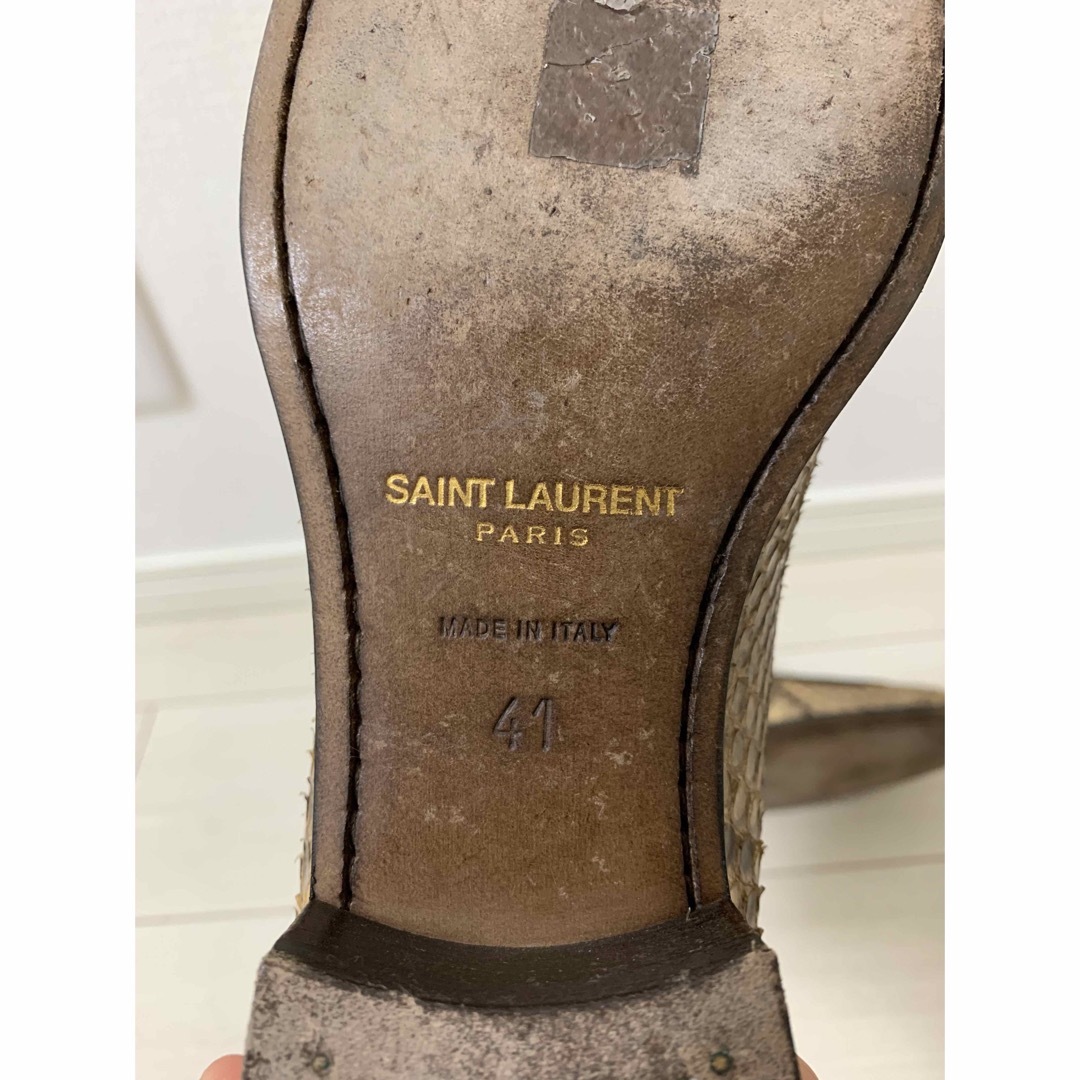 SAINT LAURENT PARIS パイソンマイルズブーツ SAINT LAURENT PARIS パイソンマイルズブーツ