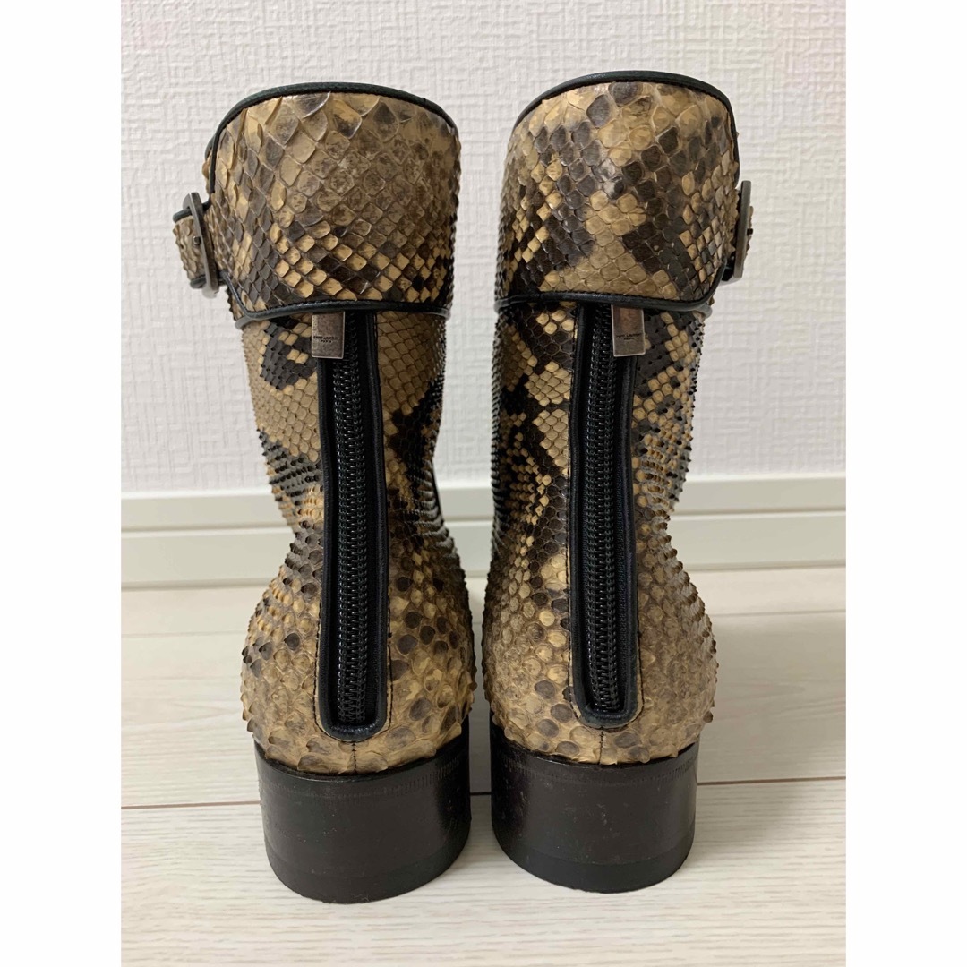 SAINT LAURENT PARIS パイソンマイルズブーツ SAINT LAURENT PARIS パイソンマイルズブーツ