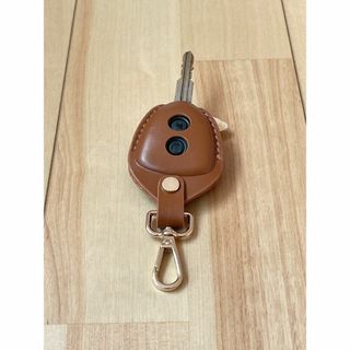 【選べる革とステッチ】 ダイハツ ミライース等 キーケース 革 A00310(車内アクセサリ)
