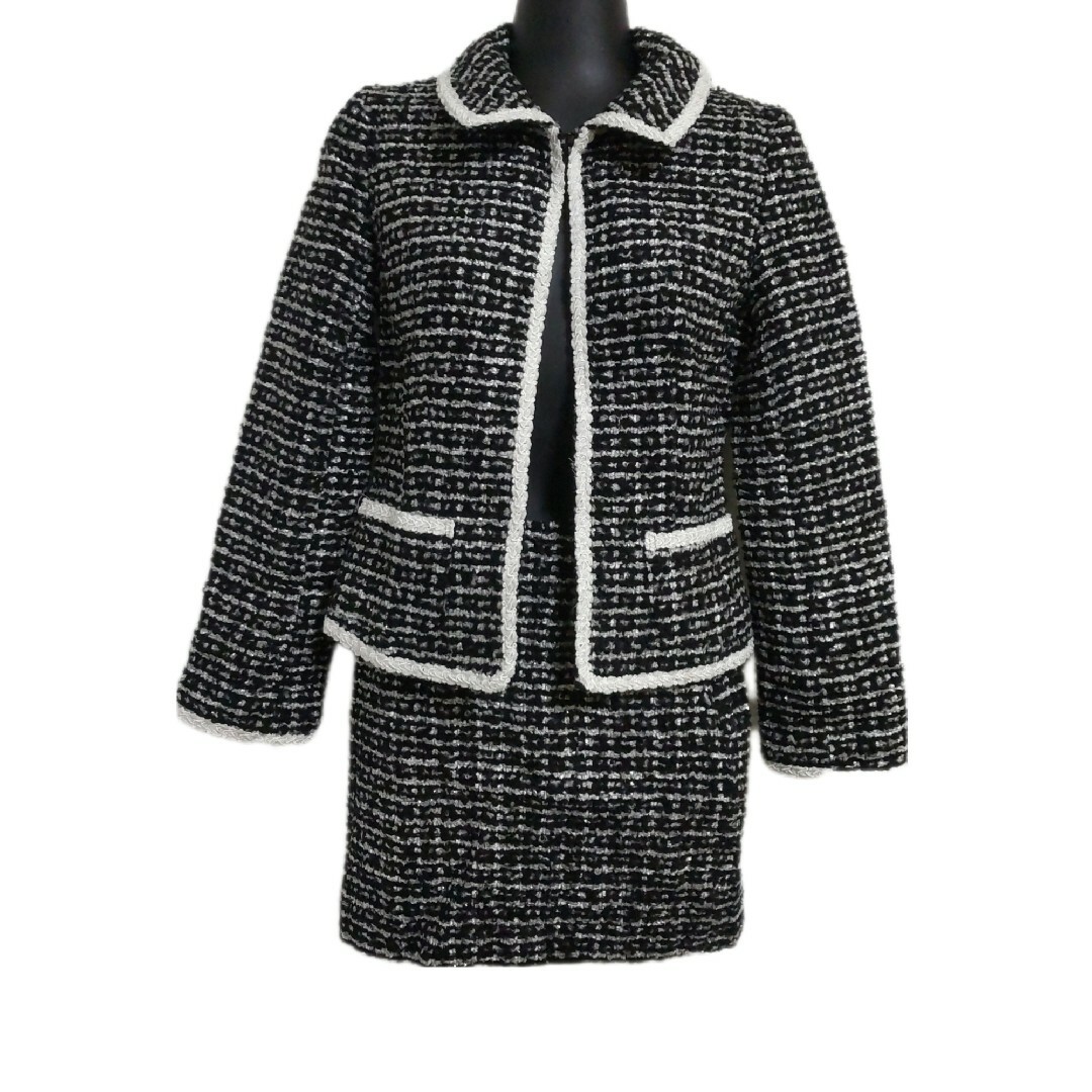 貴重!CECIL McBEE ツイード上下SET☆中古品 黒【ヴィンテージ 貴重!CECIL McBEE ツイード上下SET☆中古品 黒【ヴィンテージ