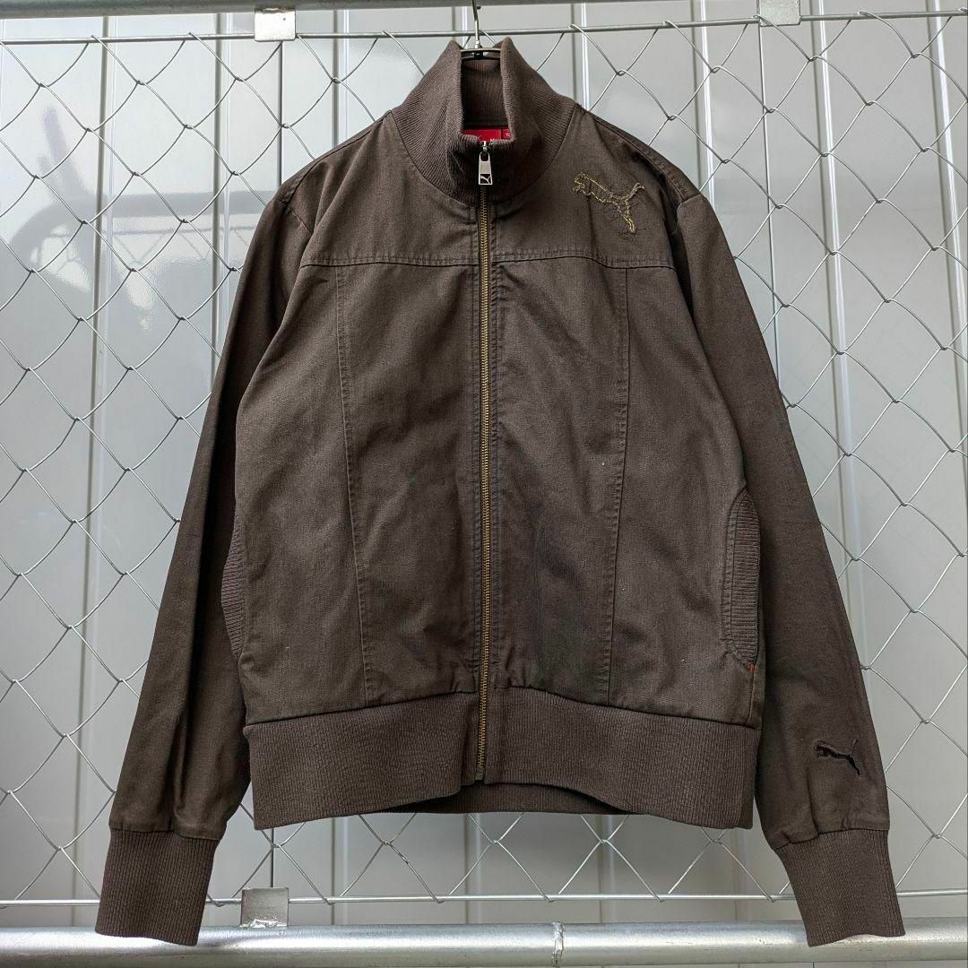 あいみょん 00s ミリタリー Y2K PUMA トラックジャケット レトロ 茶 あいみょん 00s ミリタリー Y2K PUMA トラックジャケット レトロ 茶