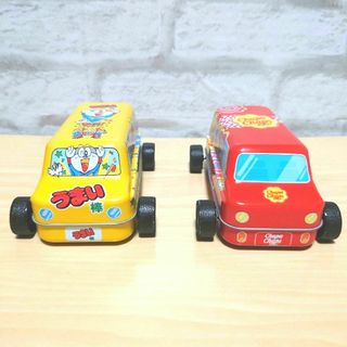 【非売品】うまい棒クルマ缶・チュッパチャプスくるま缶　2個セット(キャラクターグッズ)