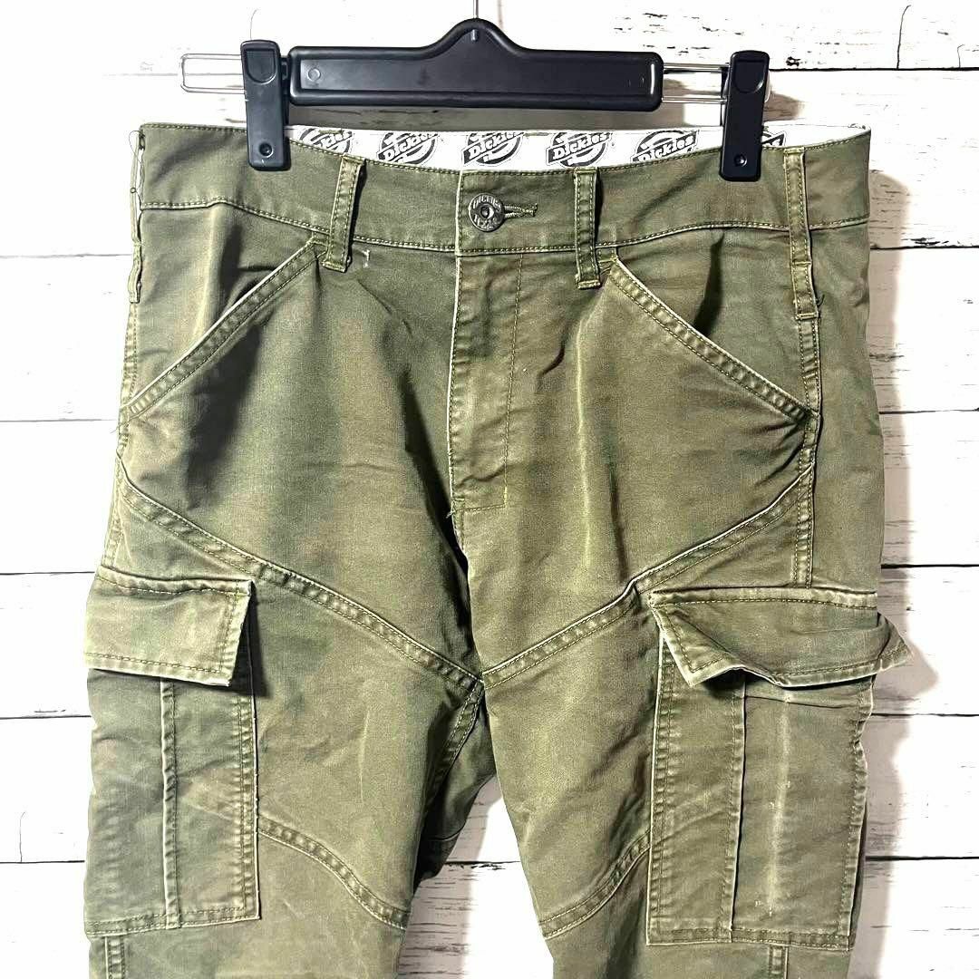 Dickies - 【定番人気】ディッキーズ カーゴパンツ カーキ ワン Dickies - 【定番人気】ディッキーズ カーゴパンツ カーキ ワン
