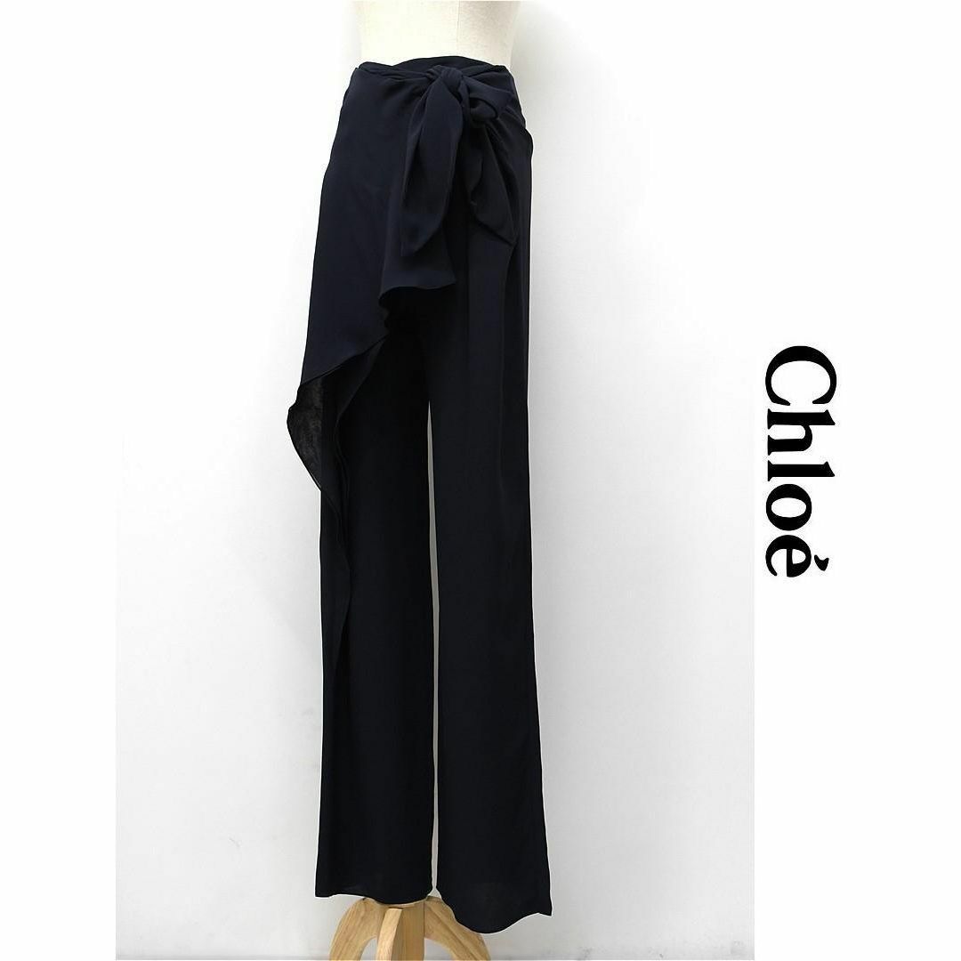 Chloe - HGBT223/未使用 Chloe ストレートレッグパンツ ラッフル Chloe - HGBT223/未使用 Chloe ストレートレッグパンツ ラッフル