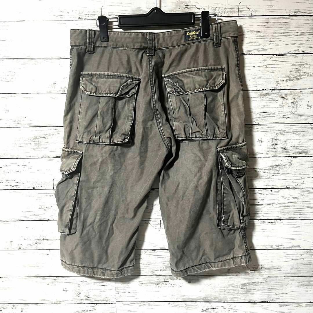 OshKosh - 【人気定番】オシュコシュ カーゴパンツ ハーフパンツ OshKosh - 【人気定番】オシュコシュ カーゴパンツ ハーフパンツ