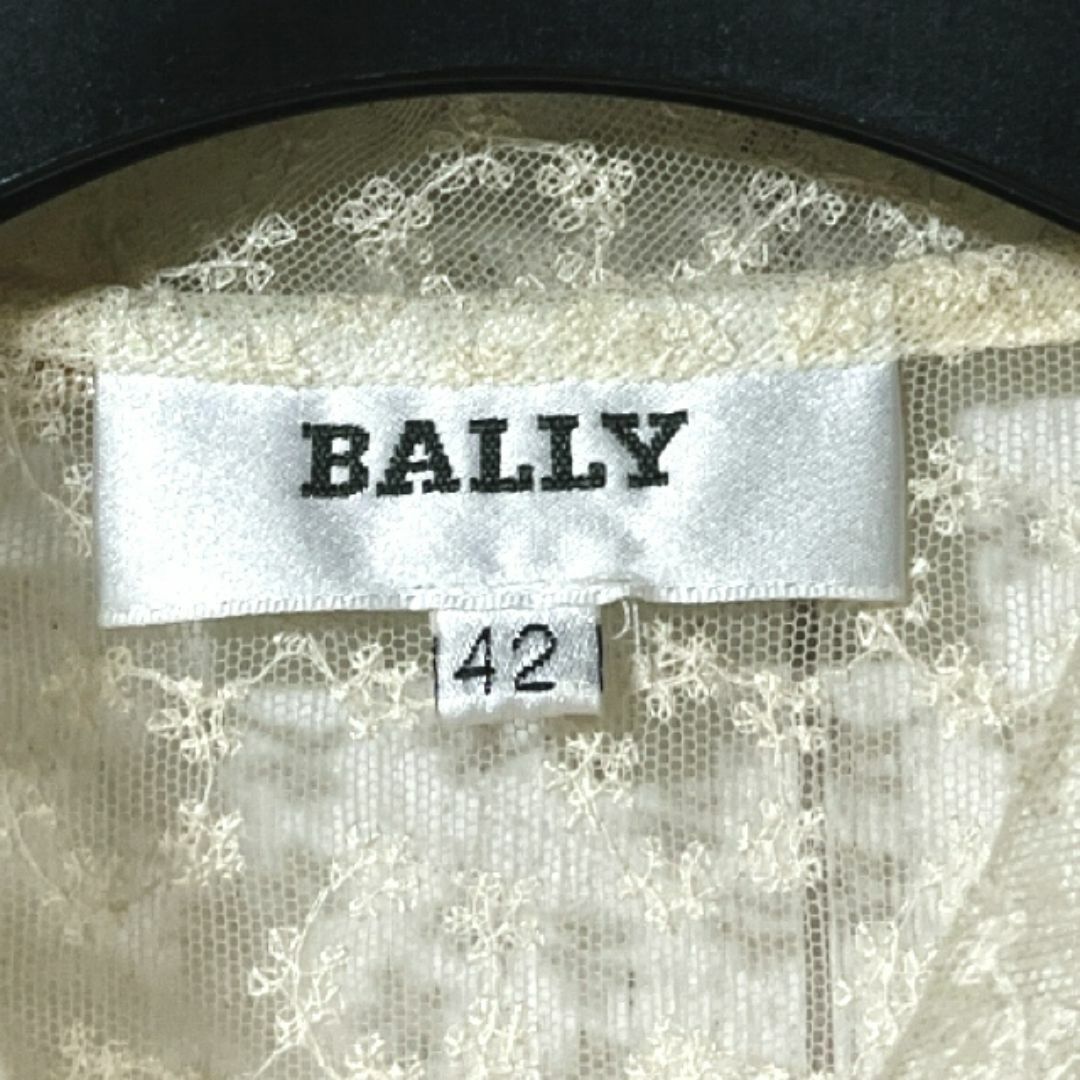 Bally(バリー)のバリー レース シャツジャケット 42 BALLY イタリア製 シースルー  レディースのトップス(シャツ/ブラウス(長袖/七分))の商品写真