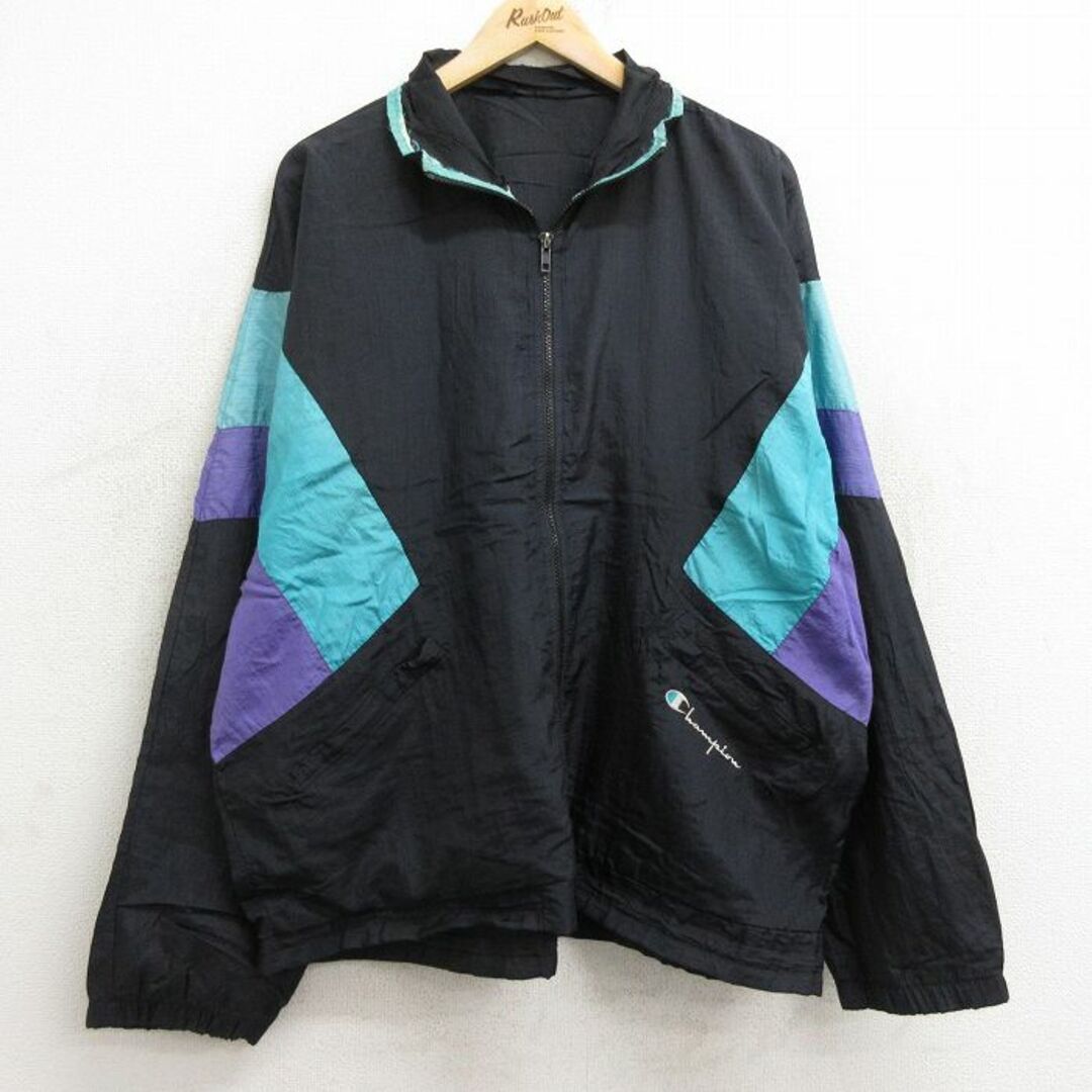 Champion - XL☆古着 チャンピオン champion 長袖 ナイロン Champion - XL☆古着 チャンピオン champion 長袖 ナイロン